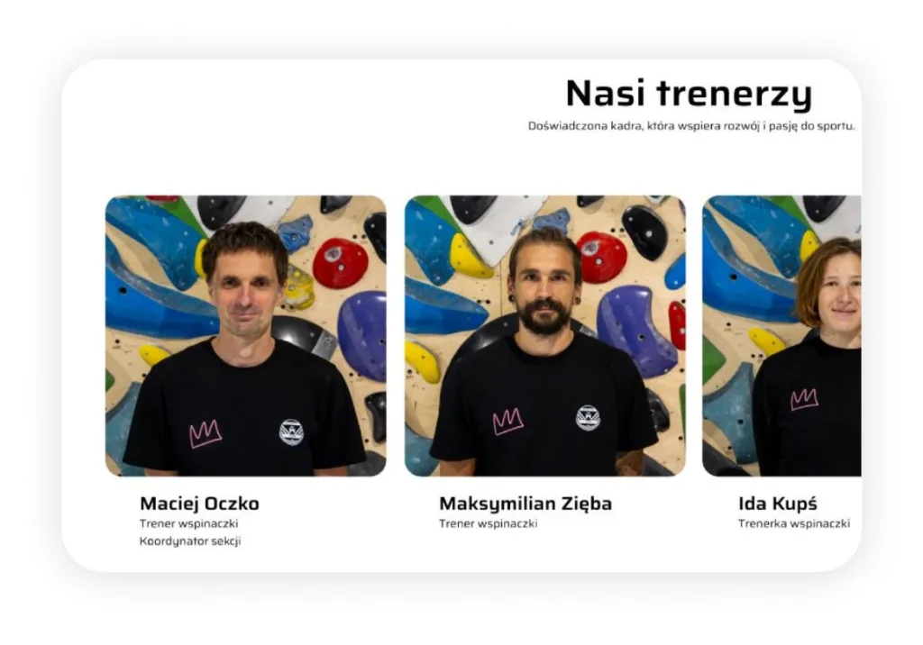 Poznaj trenerów
