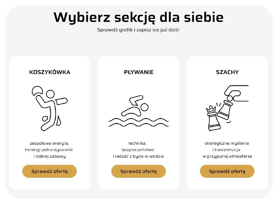 Wybór sekcji